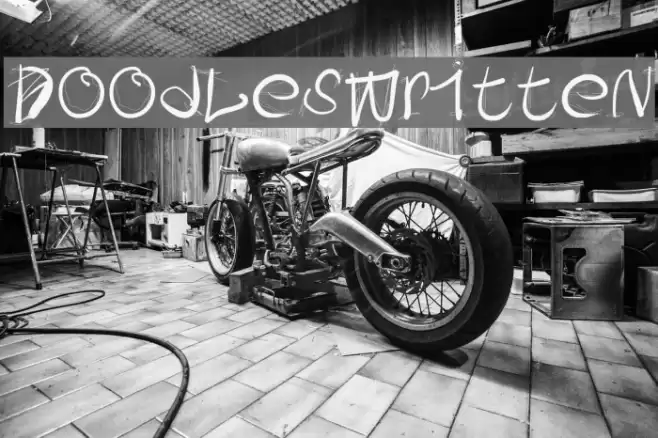 DoodlesWritten Font examples