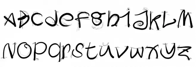 DoodlesWritten Caratteri MINUSCOLO