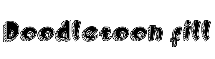 Doodletoon fill  フリーフォントのダウンロード
