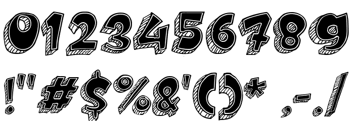Doodletoon fill Font OTHER CHARS