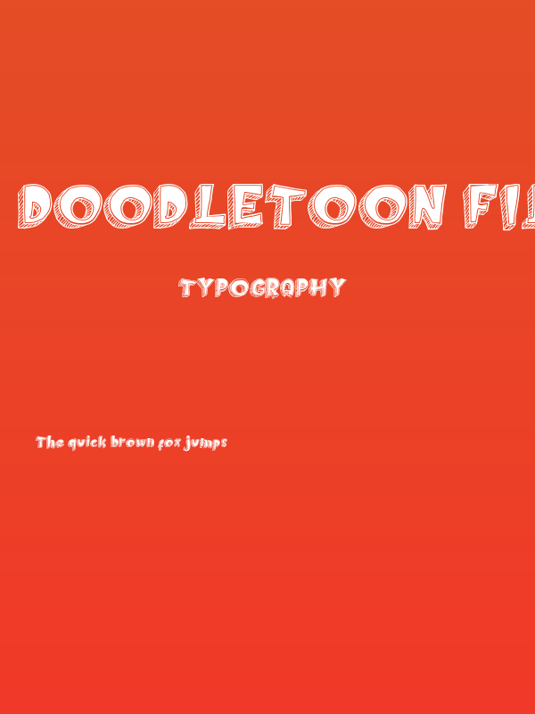 Doodletoon fill Poster