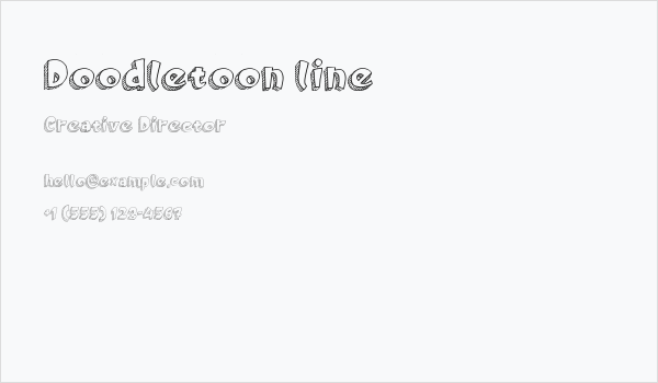 Doodletoon line Business Card
