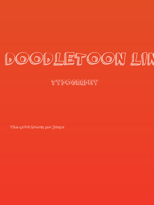Doodletoon line Poster