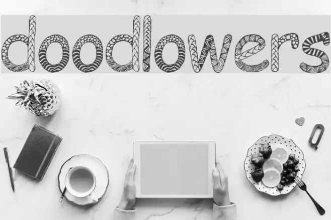 Doodlowers Font examples