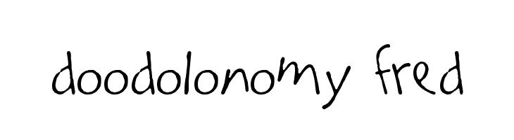 Doodolonomy Fred Font
