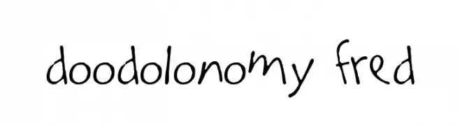 Doodolonomy Fred  フリーフォントのダウンロード