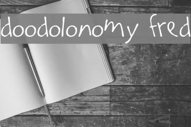 Doodolonomy Fred Font examples