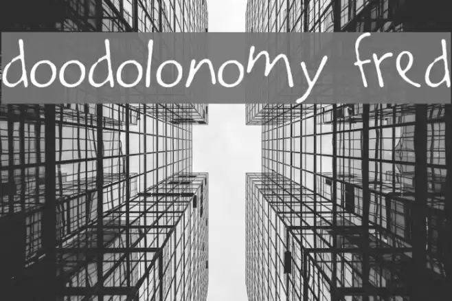 Doodolonomy Fred Font examples