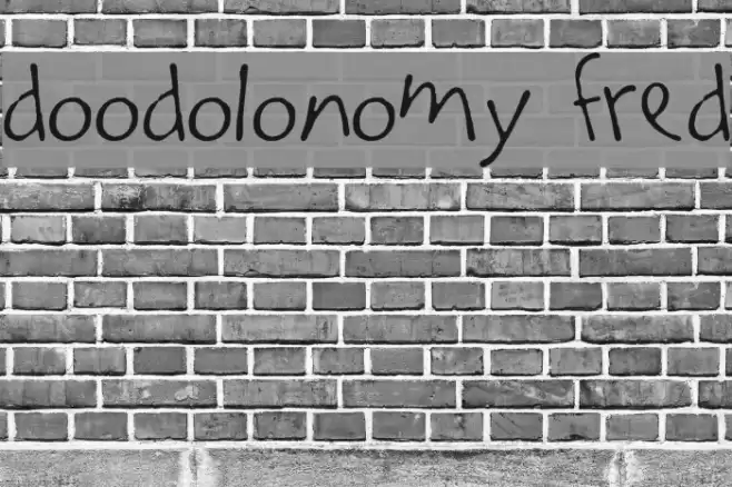 Doodolonomy Fred Font examples