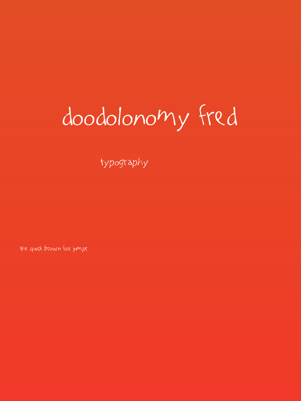 Doodolonomy Fred Poster