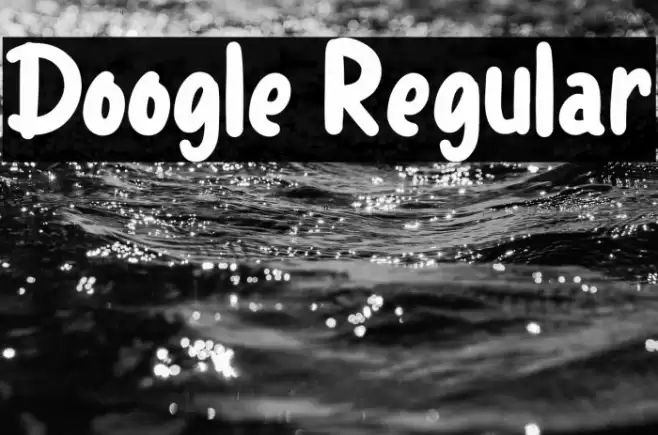 Doogle Regular Font examples