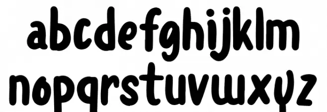 Doogle Regular Font Litere mici