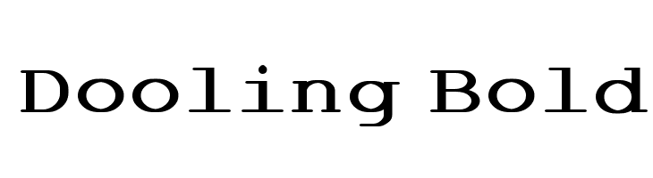 Dooling Bold Fonte