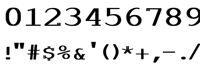 Dooling Bold Font OTHER CHARS
