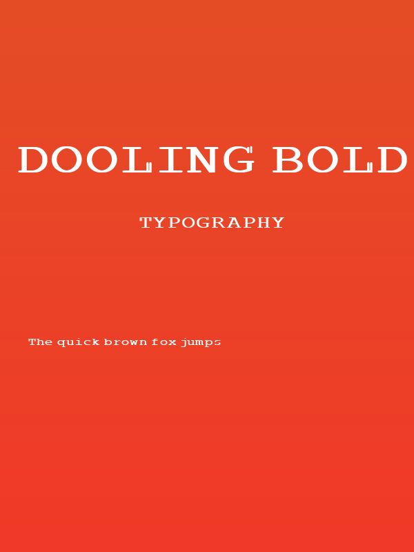 Dooling Bold Poster