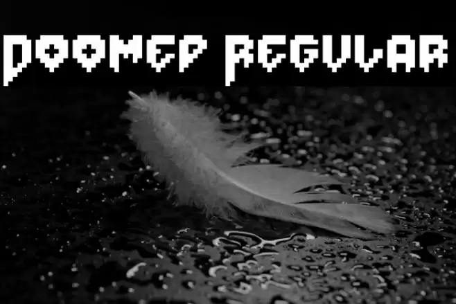 Doomed Regular Font examples