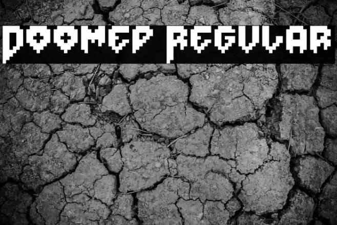Doomed Regular Font examples