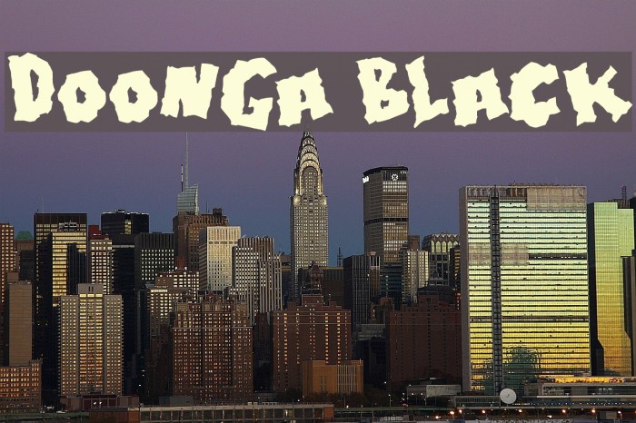 Doonga Black Example 1