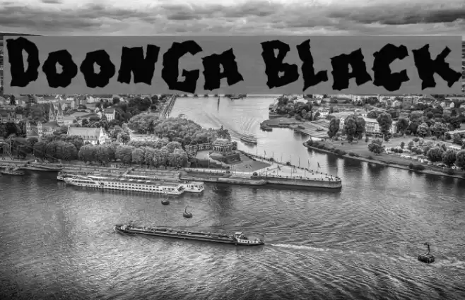 Doonga Black Font examples