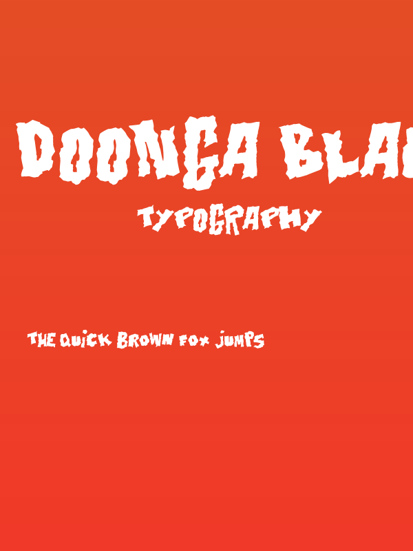 Doonga Black Poster