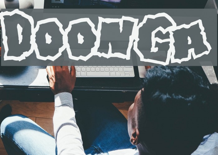 Doonga Font examples