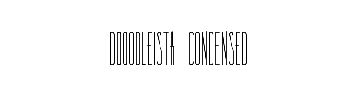 Dooodleista Condensed  Скачать бесплатные шрифты