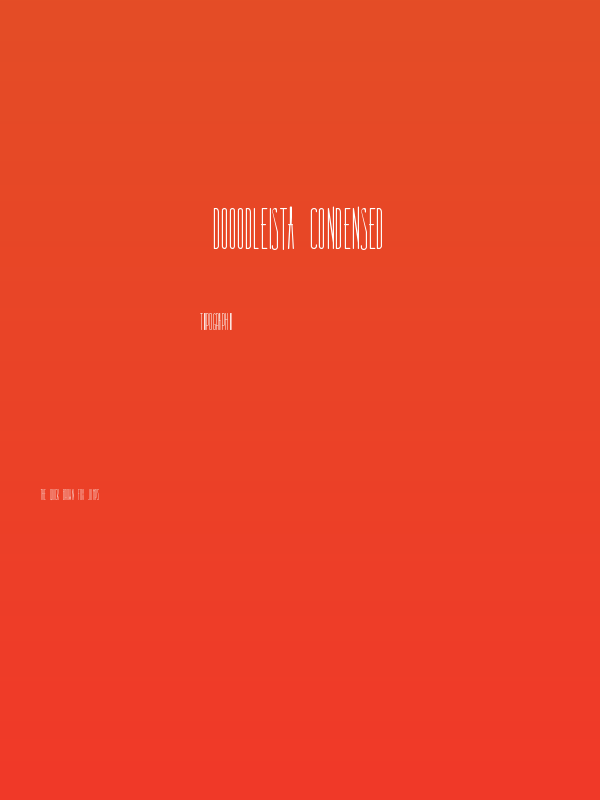 Dooodleista Condensed Poster