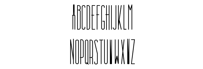 Dooodleista Condensed Font LOWERCASE