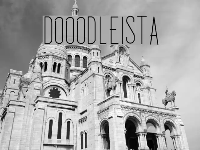 Dooodleista Font examples