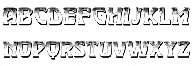 Doorless Regular Schriftart Groß