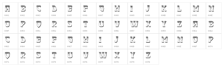 Doorless Regular Character Map