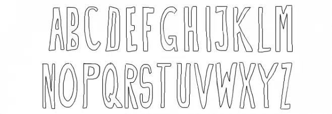 Doozy Font Litere mari