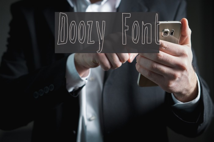 Doozy Font examples
