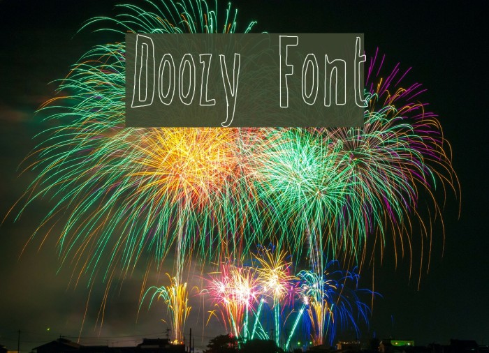 Doozy Font examples