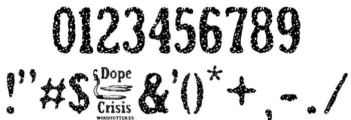 Dope Crisis Font OTHER CHARS