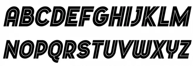 Dopest by MARSNEV italic Caratteri MAIUSCOLE