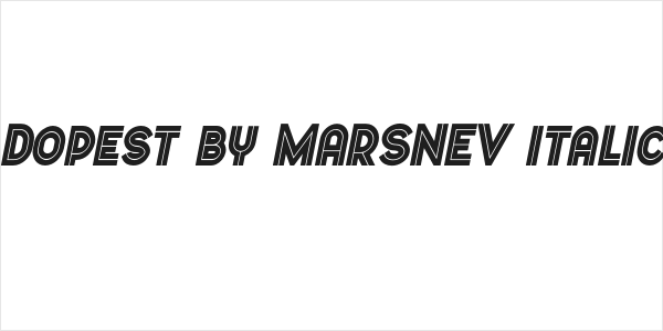 Dopest by MARSNEV italic Logo