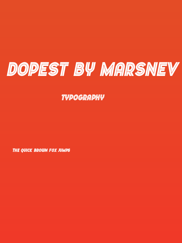 Dopest by MARSNEV italic Poster