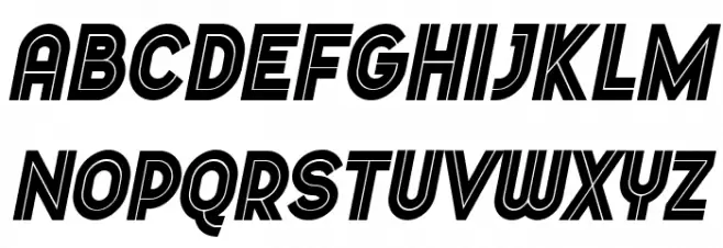 Dopest by MARSNEV italic Caratteri MINUSCOLO