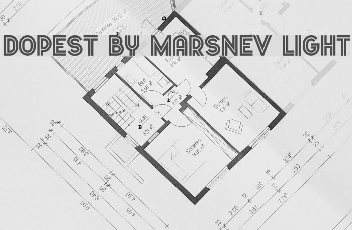 Dopest by MARSNEV light Font examples