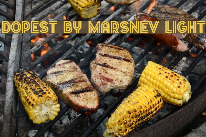 Dopest by MARSNEV light Font examples