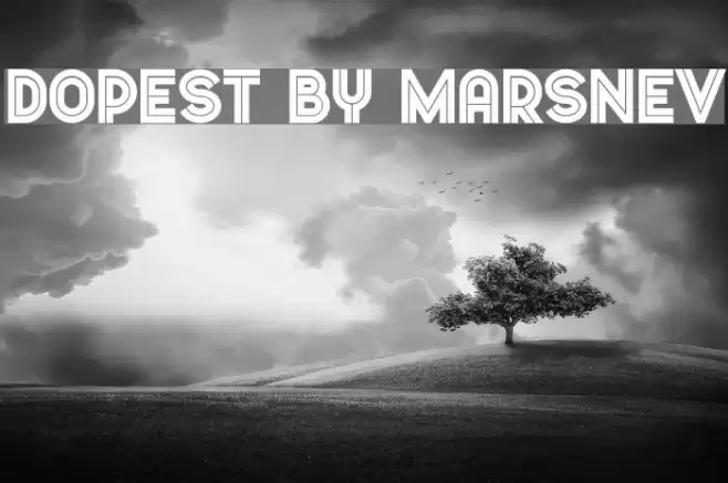 Dopest by MARSNEV Font examples