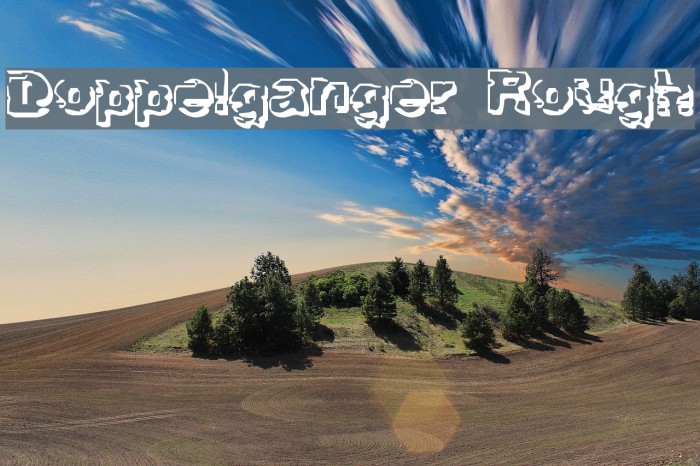 Doppelganger Rough Font examples