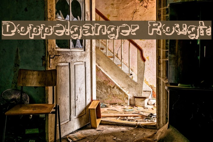 Doppelganger Rough Font examples