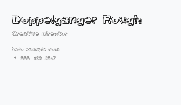 Doppelganger Rough Business Card