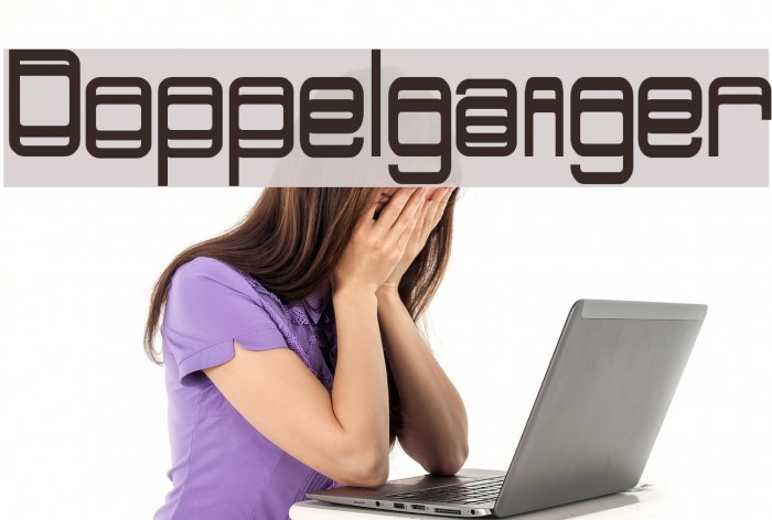 Doppelganger Font examples