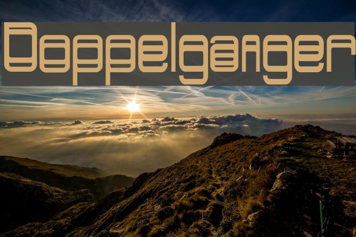 Doppelganger Font examples