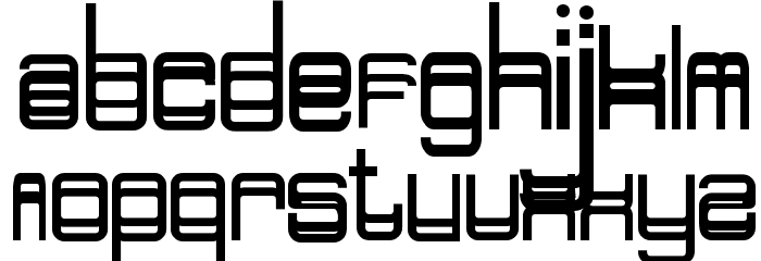 Doppelganger Font LOWERCASE