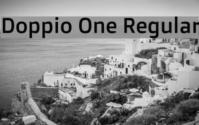 Doppio One Regular Font examples