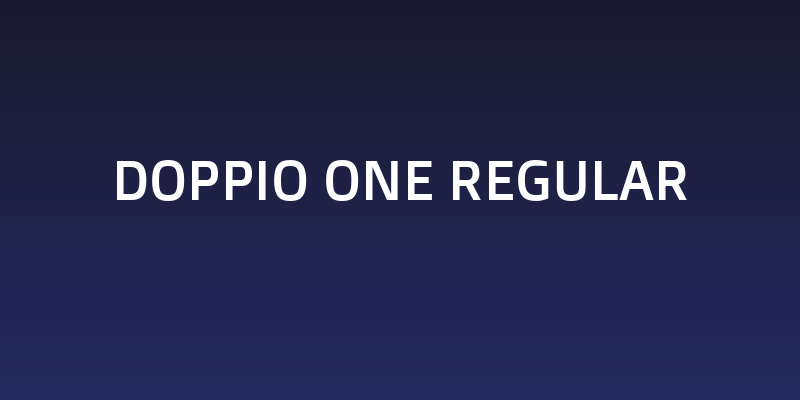 Doppio One Regular Social Header